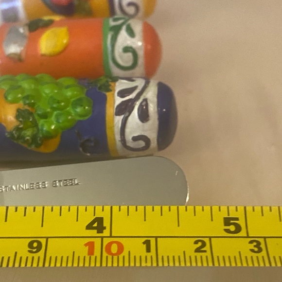 Vintage Cheese Dip Spreader Apples Grapes Lemon Fruit Designs Stainless Steel 4 - Picture 11 of 12